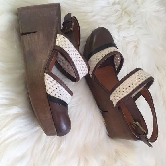 Rachel Comey Trail Leather Wooden Mules/ Slides - Picture 7 of 14